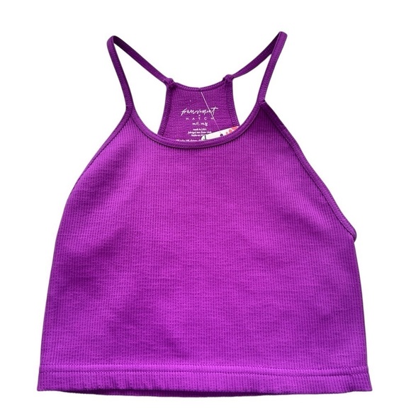 #178 NWT Free People x Hatch Happiness Runs Maternity Crop in Wildflower - Picture 3 of 5